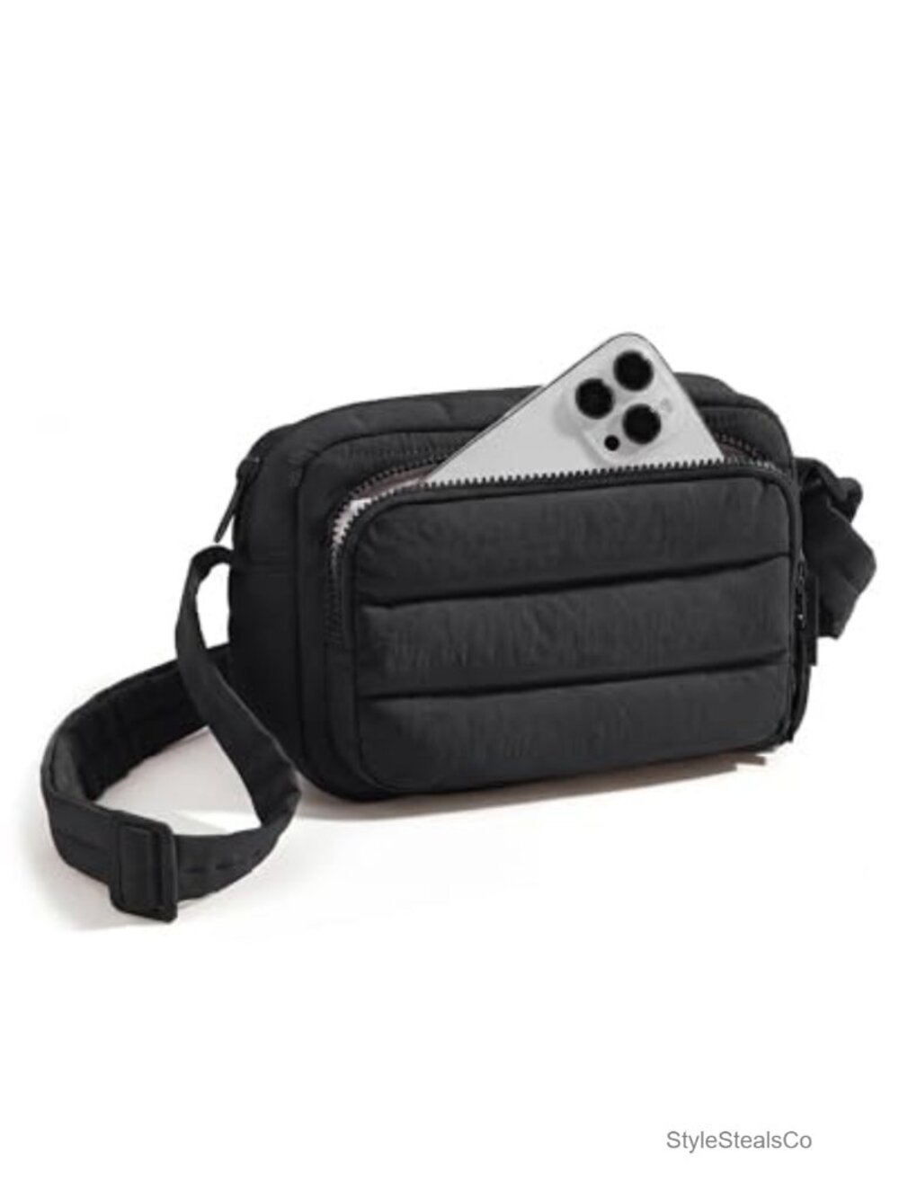 RFID Crossbody Bag Water Resistant Nylon Mini Purse Adjustable Strap